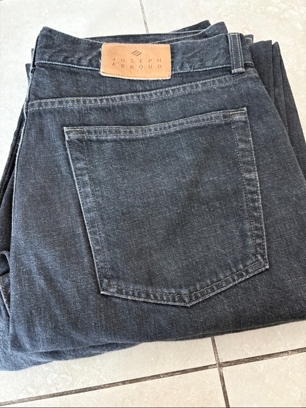 Bundle of 2 Joseph Abboud Men’s Charcoal Straight Jeans